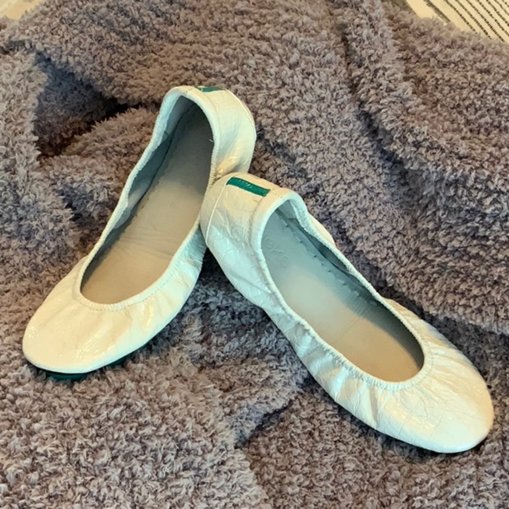 Tieks Diamond White Croc